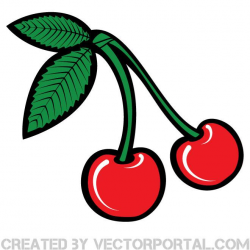 Cherry Clip Art Free Vector