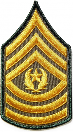 Amazon.com: Command Sergeant Major Rank US Army Rank Chevron ...