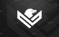Eagle Chevron Logo by ANDR35 on @creativemarket | Logo ...