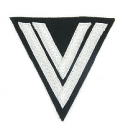 Details about German WWII Cloth Embroidered Badge Corporal Chevron