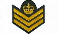 Chevrons - denoting rank within the military