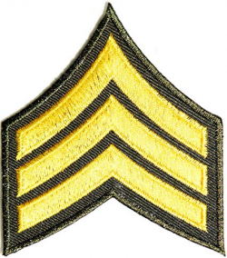 Amazon.com: Army Sergeant Military Rank Chevron Logo Tab ...