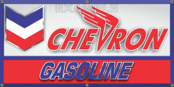 CHEVRON GASOLINE GAS STATION VINTAGE OLD SCHOOL SIGN REMAKE ...