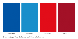 Chevron Logo Color Scheme » Blue » SchemeColor.com