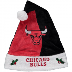 Chicago Bulls Logo Santa Hat