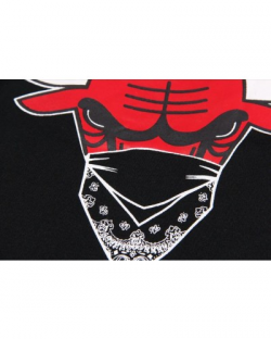 Gangsta Chicago Bulls T Shirt Bandana Hip Hop Streetwear