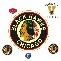 Chicago Blackhawks: Vintage Logo - Giant Officially Licensed NHL Removable  Wall Decal