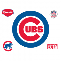 Chicago Cubs: Logo - Giant Officially Licensed MLB Removable Wall Decal