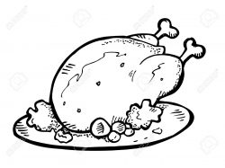 Chicken Food Clipart Black And White