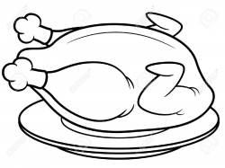 Chicken Food Clipart Black And White