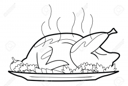 Chicken Food Clipart Black And White