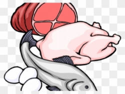 Seafood Clipart Carne - Chicken And Fish Png Vector Transparent Png ...