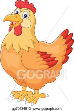 Vector Stock - Chicken hen cute posing. Clipart Illustration ...