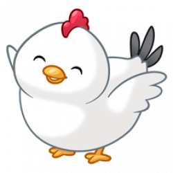 Happy Chubby Chicken | Fluffs Animals | Cartoon chicken, Cute ...