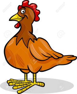 Funny Chicken Clipart Farm Of Illustration - Clipart1001 - Free Cliparts