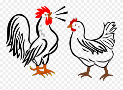 Making Money At A Poultry Farm - Hen And Rooster Cartoon Clipart ...