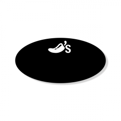 Chili\'s Logo 2 Oval Chalkboard Name Tag