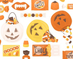 Candy Corn Candy Clipart, Treat Clipart, Halloween Clipart ...