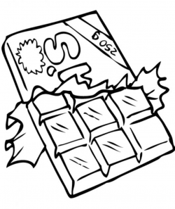 Chocolate clipart outline, Chocolate outline Transparent ...
