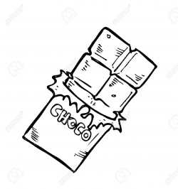 Chocolate clipart black and white, Chocolate black and white ...
