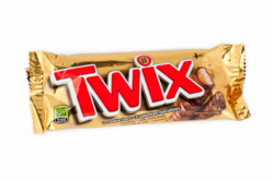 Twix chocolate cookie bar - stock photo free