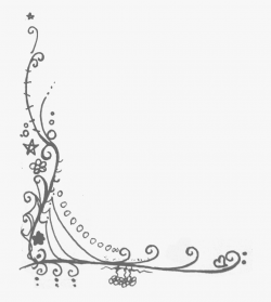 Christmas Border Clipart Black And White - Corner Border ...