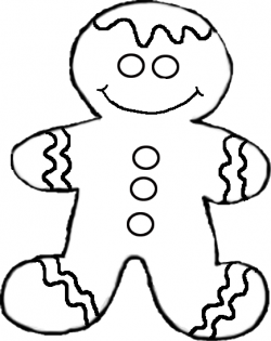 Gingerbread man outline cliparts - Clipartix