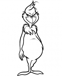 Free Grinch Clipart Black And White, Download Free Clip Art ...