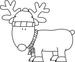 clip art black and white | Black and White Christmas ...