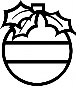 Christmas Ornament Clipart Black And White - 52 cliparts