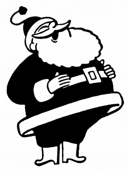 12 Cute Santa Clipart - Retro Style! | Christmas clipart ...