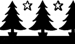 Christmas Tree Silhouette Border Image - Cute! - The ...