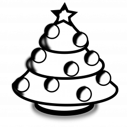 Christmas Clip Art Black And White - 65 cliparts