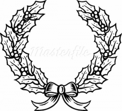 Wreath Clipart Black And White | Free download best Wreath ...