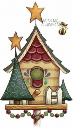 COUNTRY CHRISTMAS BIRDHOUSE * | CLIP ART - CHRISTMAS 3 - CLIPART ...