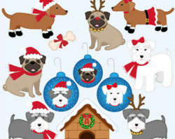 Free Dogs Christmas Cliparts, Download Free Clip Art, Free Clip Art ...