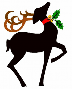 Elegant Christmas Reindeer Clipart | cricut | Christmas artwork, Diy ...