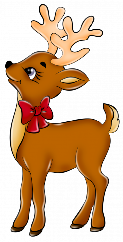 Cute Reindeer Clip Art Clipart - Free Clipart | Holiday-Christmas ...