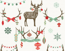 Rustic Christmas Clipart - Clip Art Library
