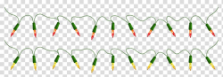 Red and yellow string lights illustration, Christmas lights ...