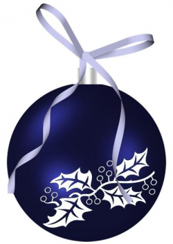 Christmas Ornament Clip Art Christmas Dark Blue Ornament Clipart ...