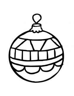 Christmas Ornaments Clipart Coloring - Clip Art Library