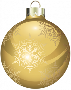 Transparent Gold Christmas Ball Clipart | hobby | Christmas balls ...