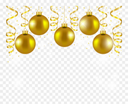 Download Gold Christmas Balls Png Clipart Christmas - Gold Christmas ...