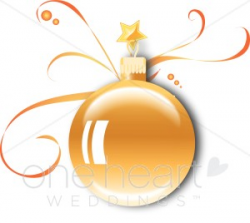 Clip Art Christmas Ornament | Christmas Wedding Clipart