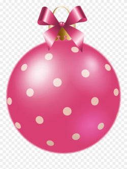 Pink Clipart Xmas - Pink Christmas Ornament Png Transparent Png ...