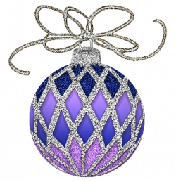 Christmas Purple and Silver Ornament Clipart | Gallery Yopriceville ...