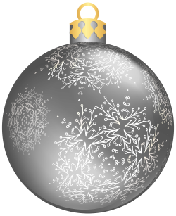 Christmas ornament Christmas decoration Clip art - Silver Christmas ...