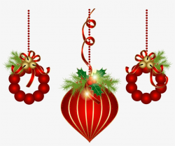 Transparent Red Christmas Ornaments Png Clipart - Christmas ...