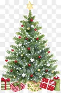 Watercolor Christmas Tree, Tree Clipart, Watercolor Clipart, Trees ...